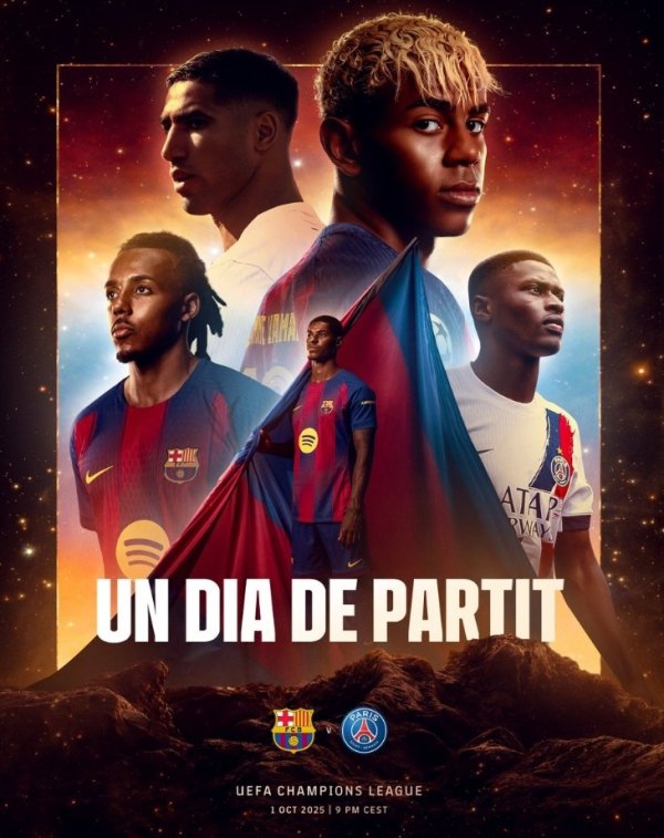 巴萨官推晒海报预热对阵巴黎:拉什福德、亚马尔、孔德出镜 巴萨官推晒海报预热对阵巴黎:拉什福德、亚马尔、孔德出镜