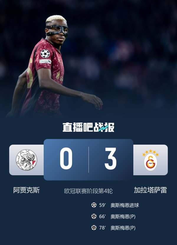 欧战鱼腩？阿贾克斯队史首次遭遇欧战7连败