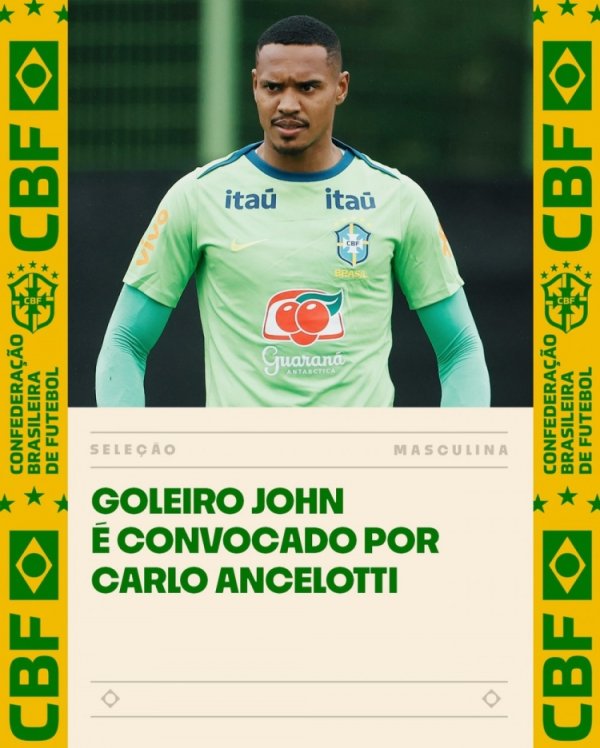 官方：巴西队补招诺丁汉森林守门员约翰-维克托